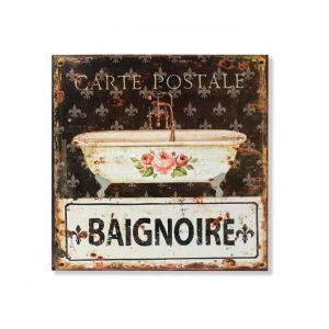 Métal Good Luck Ramoneur Beaucoup Bonheur Nostalgic Art Carte Postale en Tôle