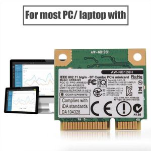 TMISHION Mini carte WIFI Bluetooth 2.4G Bluetooth WIFI 2 en 1 Carte sans  Fil pour Fente Mini Carte PCI-E pour DELL/Asus / Toshiba - Cdiscount  Informatique