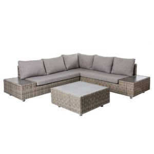 Salon Bas De Jardin Gris Achat Vente Pas Cher
