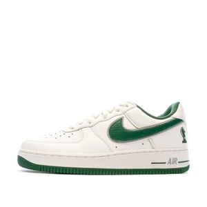 BASKET Baskets Blanc/Vert Homme Nike Air Force 1 Low Four