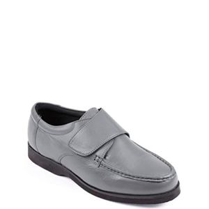Cuir Hommes Fit Large Tactile Fasten Chaussures