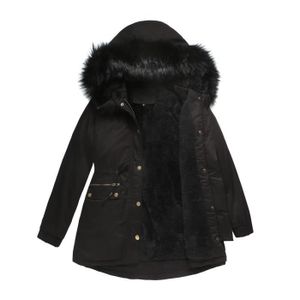 MANTEAU - CABAN Manteau long d'hiver chaud pour femmes épaissir po