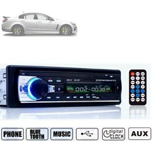 AUTORADIO Autoradio Stéréo In-Dash Bluetooth 1Din MP3 Lecteur FM AM USB SD AUX 12V