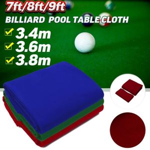 Vert//Rouge 2.8 m Feutre de Billard en Tissu Billard
