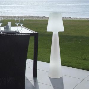 LAMPE DE JARDIN  LOLA-Lampe de sol d'extérieur H110cm Blanc New Garden