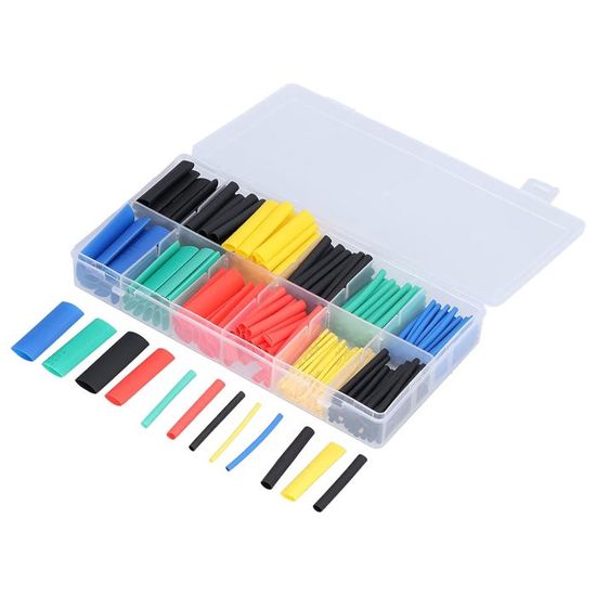 Gaine Thermorétractable De Couleur Mélangée 670 Pièces, Tube
