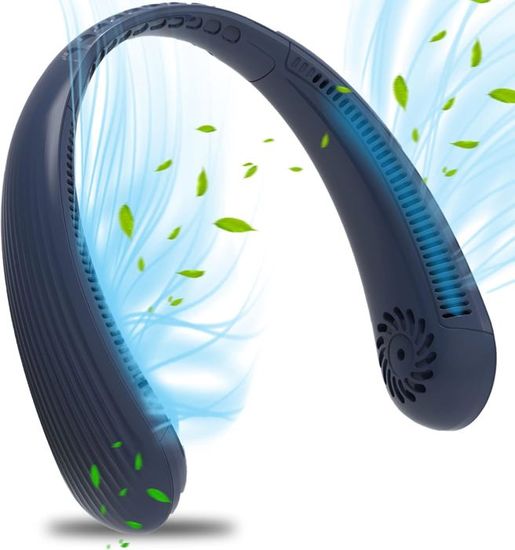 Ventilateur de cou portable à 3 vitesses, ventilateur sans lame