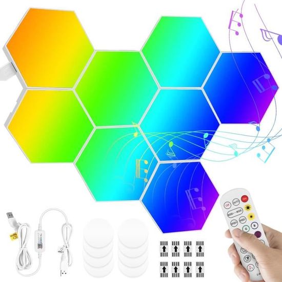 AnnonceTop 10 panneau led hexagone murale - Les Meilleures Marques