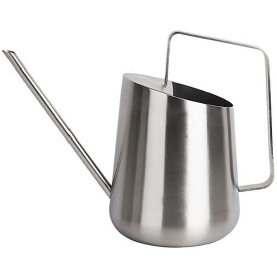 Petit Arrosoir Métal 1 Litre Couleur Unie - Bec Long, Poignée Confortable, Pour Plantes D'intérieur Et Jardinage - 4