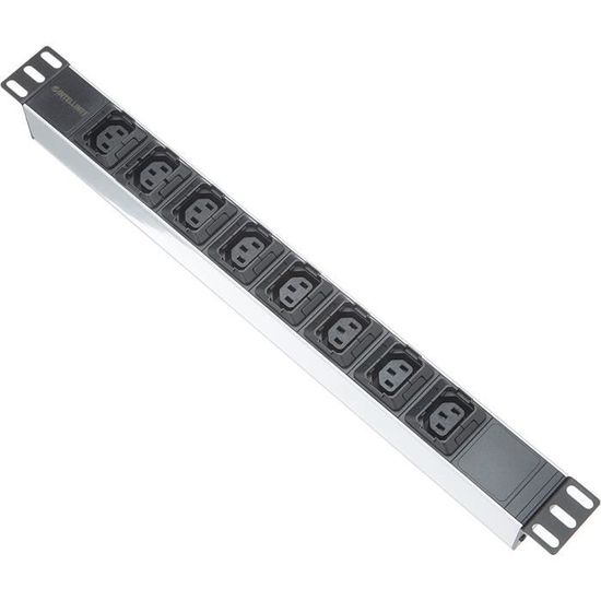 8 Voie IEC C13 Interrupteur Panneau Pdu Avec C14 Prise ,48.3cm 1U - PDS8-C13 -C14