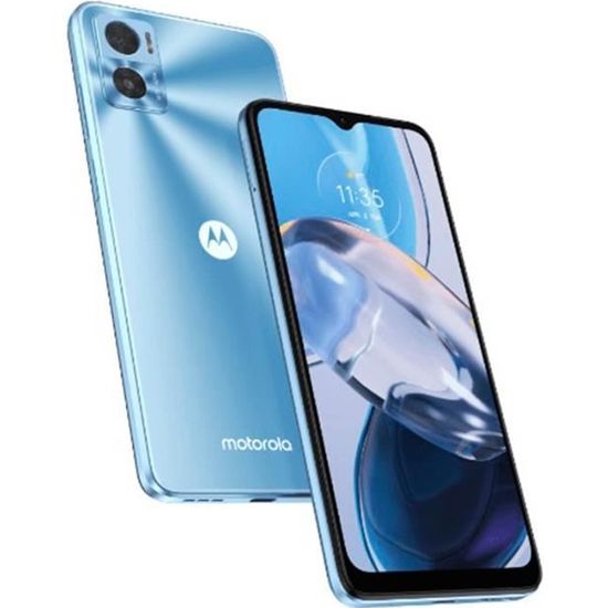 Motorola Moto E22 3Go/32Go Bleu (Crystal blue) Double SIM