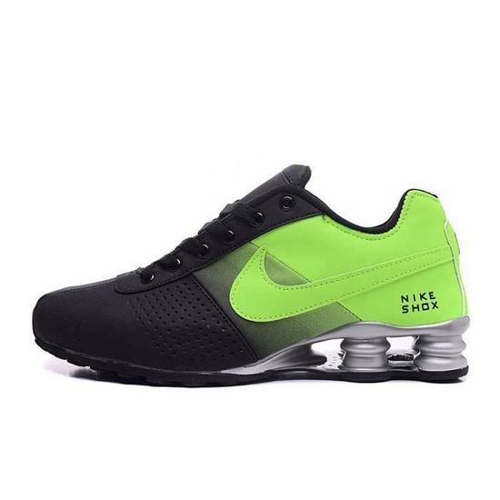 Nike Shox Deliver Homme Chaussures Entrainement de Sport Noir Vert noir vert Couleurs multiples Cdiscount Chaussures