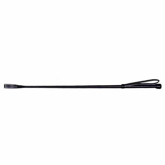 Cravache D'équitation En Cuir Synthétique - Longueur 45 Cm - Manche Antidérapant - Pour Cheval Et Cavalier