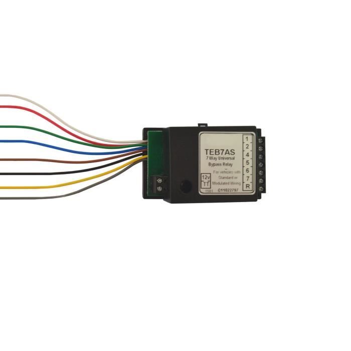 L'électrique attelage moyen 7 relais de dérivation pour Canbus câblage multiplexé Smart TR186