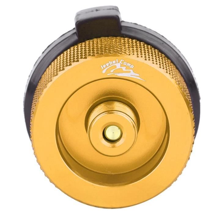 Poêles d'extérieur Adaptateur Entrée Type de vis Convertisseur Connecteur Valve Adaptateur de réservoir d'essence Or