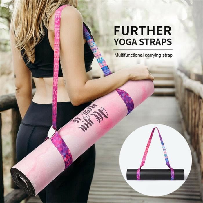 【Tapis de yoga】Tapis de yoga réglable Sling Carrier Épaule Sangle de transport Ceinture Exercice Stretch_GTT2850