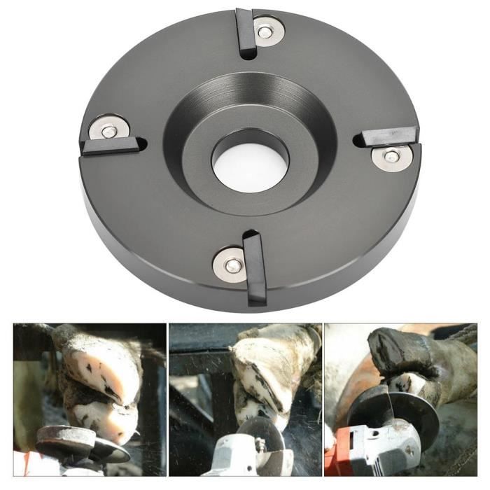 Métal vache bovins sabot coupe coupe bétail moutons pied tondeuse disque plaque avec 4 lames plus nettes(HL-Q7F-II 4 Cutter )