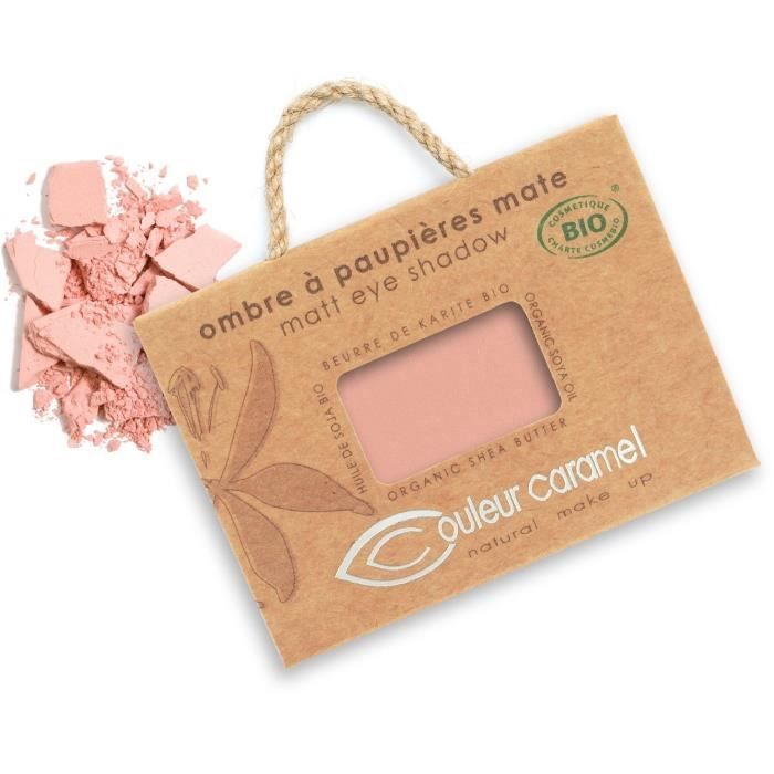 COULEUR CARAMEL Ombre à paupières Rose mat BIO