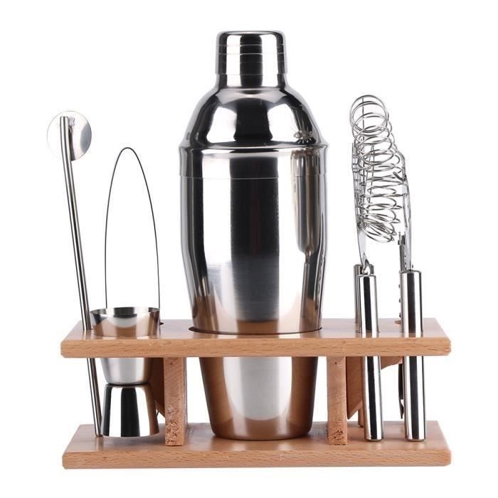 HT 1 Set Mitigeur De Cocktail 8Pcs Outils De Cocktails En Acier Inoxydable Pour Cuisine, Bar, Restaurant (750M...... - HTCYD821A3098