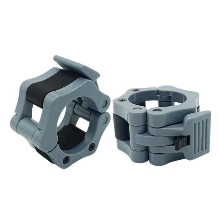 50 mm Une paire de verrouillage mâchoire Colliers olympique Haltères Muscle Clamp Bar Barbell Boucle_coierbr10778