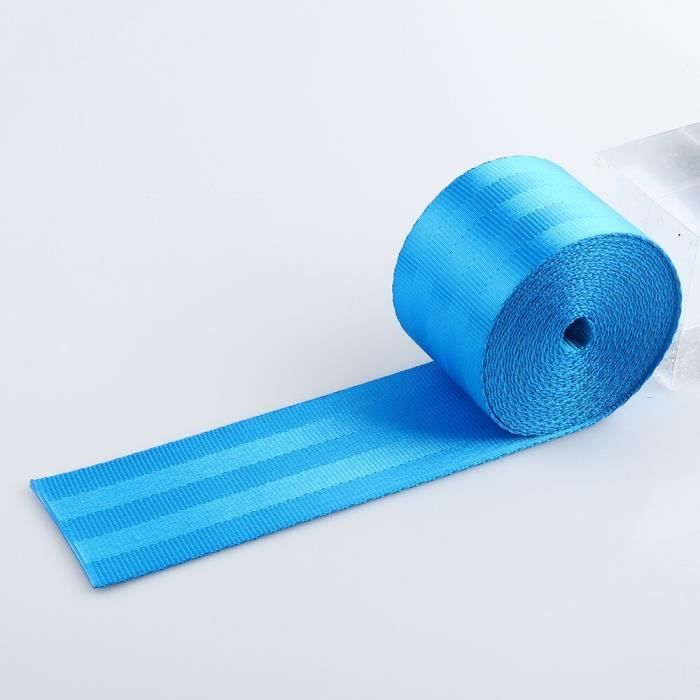 Bleu clair - Ceintures de sécurité en tissu pour siège de voiture de course, 3.6 mètres-rouleau, 2 pouces