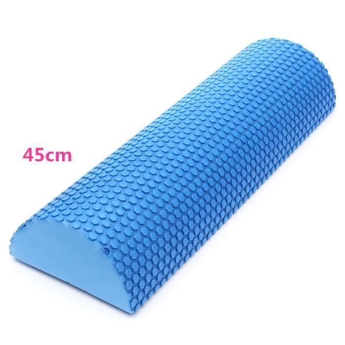 Colonne de Yoga fitness demi-cylindrique rouleau coussin en eva 45cm Wir34