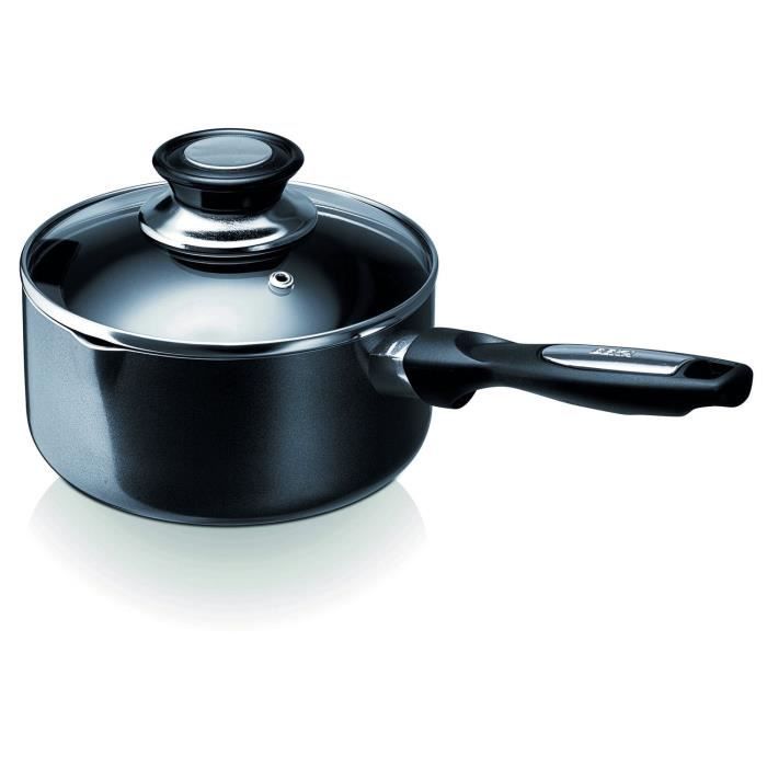 BEKA Casserole Pro Induc - Ø 16 cm - Noir et transparent - Tous feux dont induction