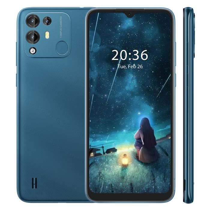 Blackview A55 Pro Smartphone Pas cher 64 Go 6.53'' écran Octa core 13MP 4780mAh GPS Double Sim - Bleu