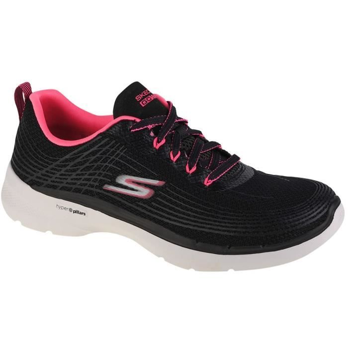 Chaussures SKECHERS GO Walk 6 Stunning Glow Noir - Femme/Adulte