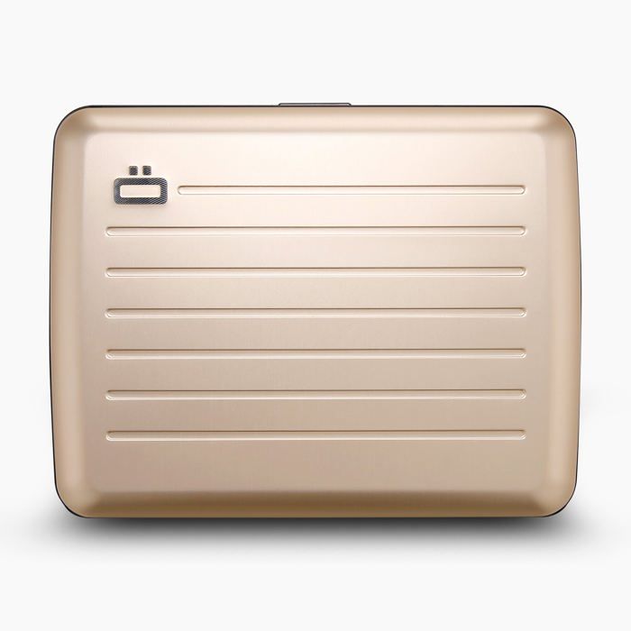 ÖGON DESIGN - SMART CASE V2 LARGE | Rose Gold - Portefeuille Or rose en Aluminium anodisé