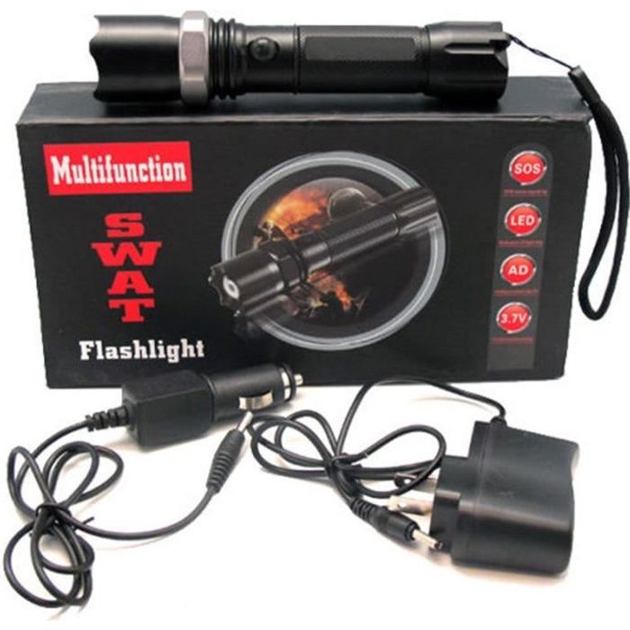 LAMPE TORCHE POLICE LED ULTRA PUISSANTE RECHARGEABLES