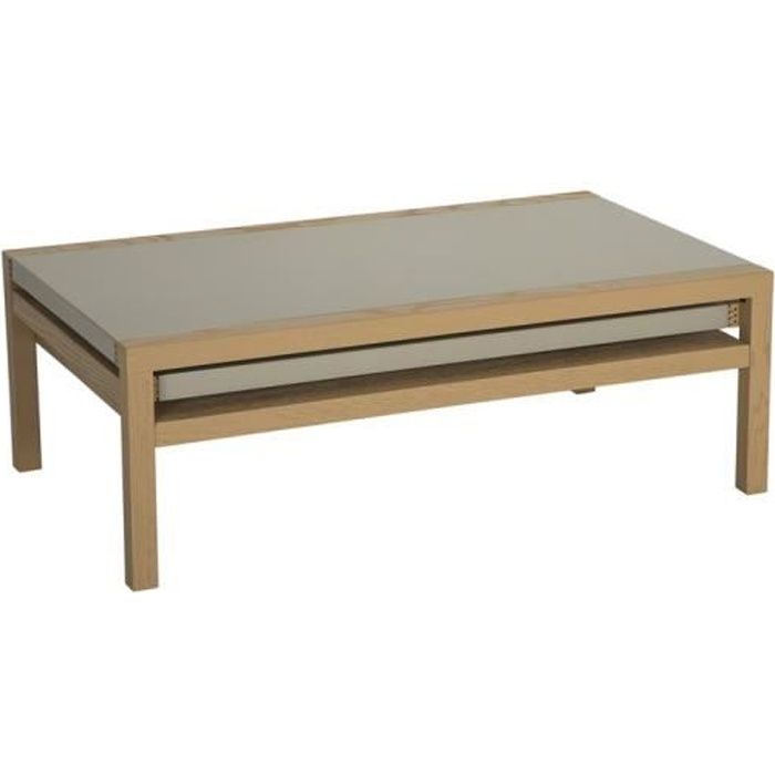 Table basse Koola Taupe/Chêne