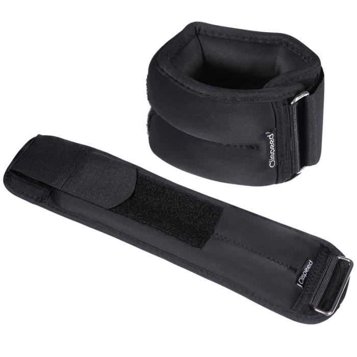 Clispeed 2 pièces poids de la cheville du poignet remplissage de sable sangles réglables pour marche BARRE - HALTERE - POIDS