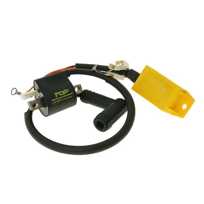 CDI bobine de boîtier d'allumage TOP PERFORMANCE pour PIAGGIO TPH 50cc, X, Zip 2 Cat, Base, Fast Rider