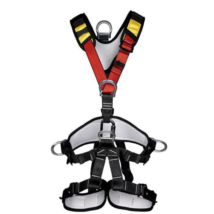 Harnais de sécurité FullProtective Ceinture d'escalade HarnessRappelling escalade alpinisme S