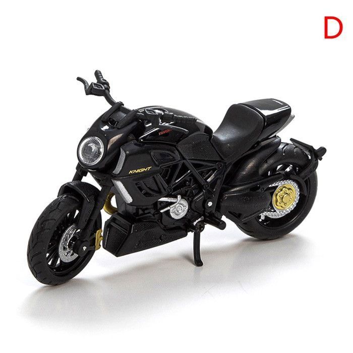 Modèle Réduit Moto Kawasaki H2R 1:12 En Alliage - Collection Détachable, Noire
