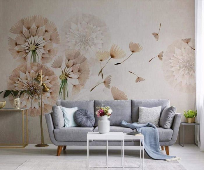 Papier Peint Panoramique 3D Stéréoscopique Grotte Vue Sur La Mer Lever