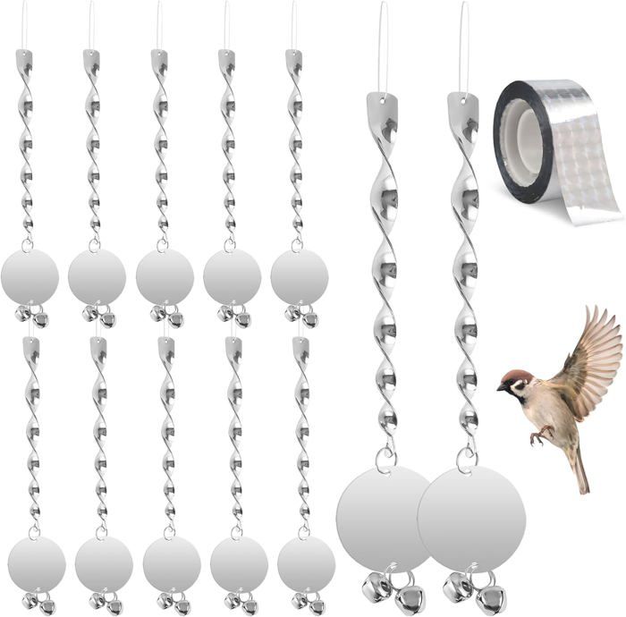 Duroecsain Effaroucheur Oiseaux Anti Pigeon Répulsifs Chat Exterieur