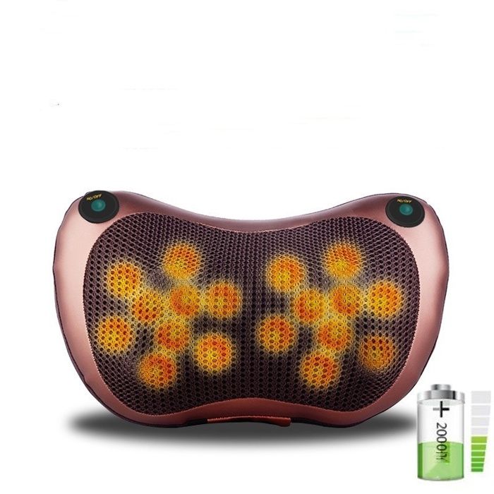 Oreiller Lombaire Massage Chauffant - Mousse Mémoire, Support Ergonomique, Pour Bureau/voiture