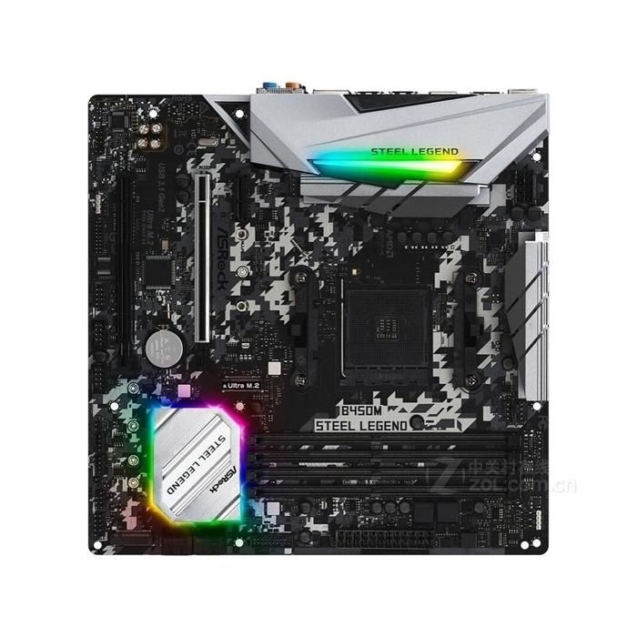 Carte mère ASRock B450M Steel Legend AMD B450 Socket AM4 4xDDR4 128GB Micro ATX - Asrock