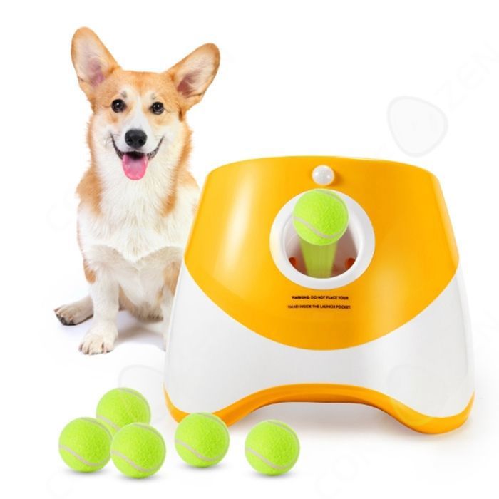 Comparer les prix de C Lanceur automatique de 251cmx271cmx214cm lanceur de lanceur de balles pour animaux de compagnie jouet dentranement pour wake