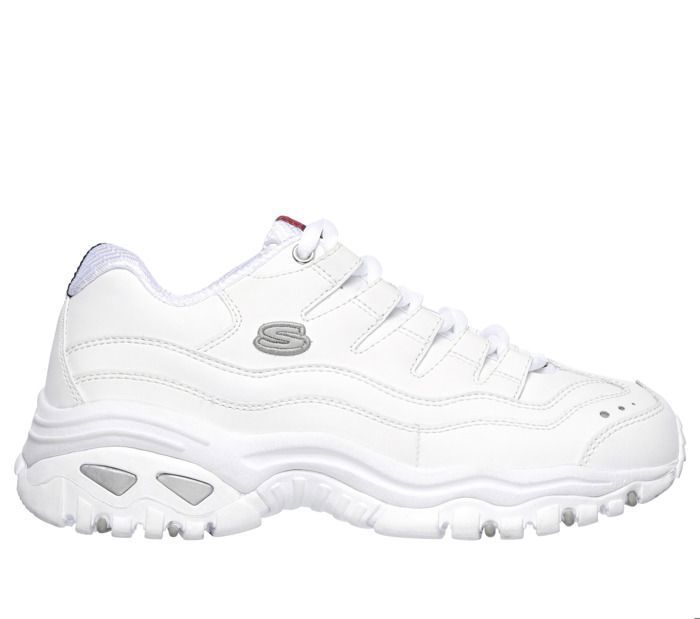 Skechers Baskets - Skechers - ENERGY - Cuir - Femme - Plat - Lacets