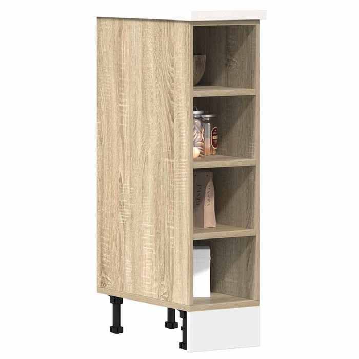 vidaXL Armoire basse chêne sonoma 20x445x815 cm bois d’ingénierie armoire de cuisine meuble de cuisine meuble de 854186