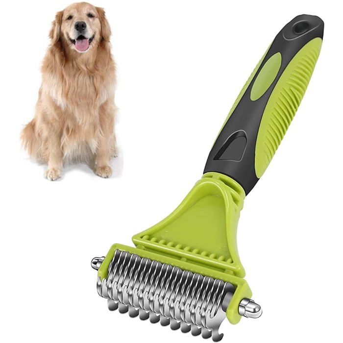 ®RisingFF Peigne de toilettage pour chien peigne épilatoire outils de toilettage pour animaux de compagnie