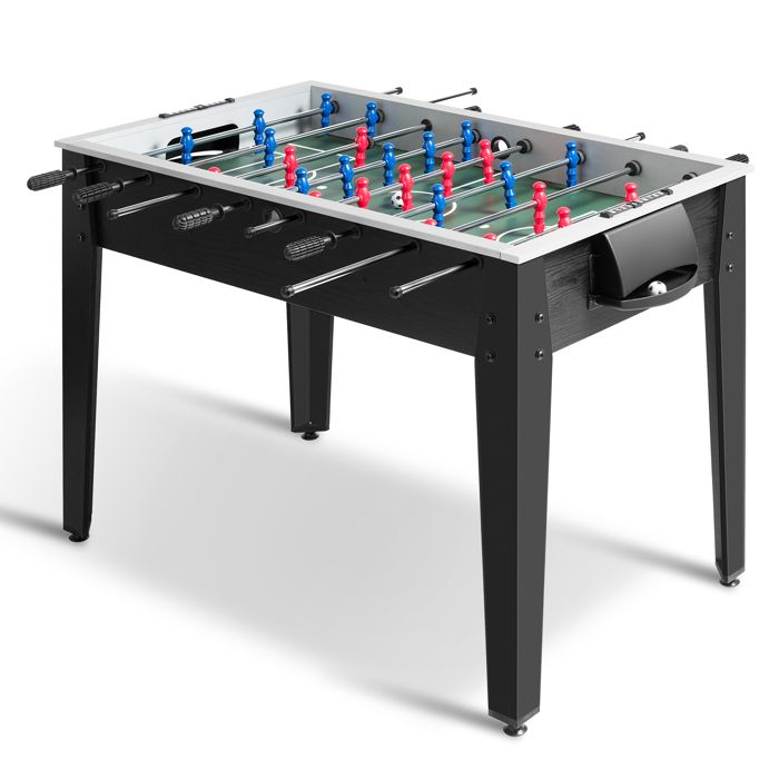 Table Football Enfant Adulte 2-4 Joueurs DREAMADE Baby-Foot En Bois 69 Cm – Table De Football Compacte Avec 2 Ballons, Marqueur Score, Idéal Enfants & Adultes Pour Soirées Famille, Bar Ou Salon