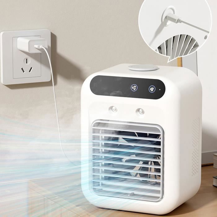 Mini ventilateur - - Refroidisseur de brume de comptoir - Blanc - - Xuigor