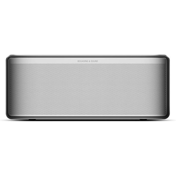 Enceinte Bluetooth BOGASING S8 Pro Max Puissante 5 Haut-Parleurs Basses Riches Argent