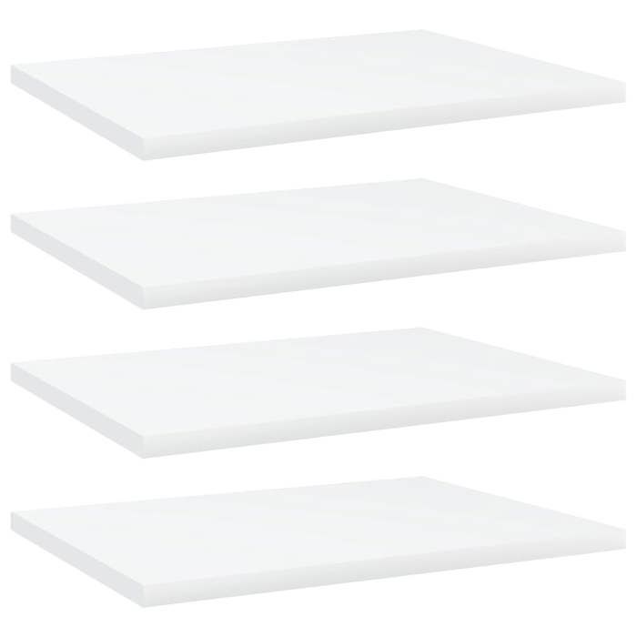 SALE 2026 Étagères Blanc - Panneaux de bibliothèque 4 pcs blanc - Bois d’ingénierie PRO596579382