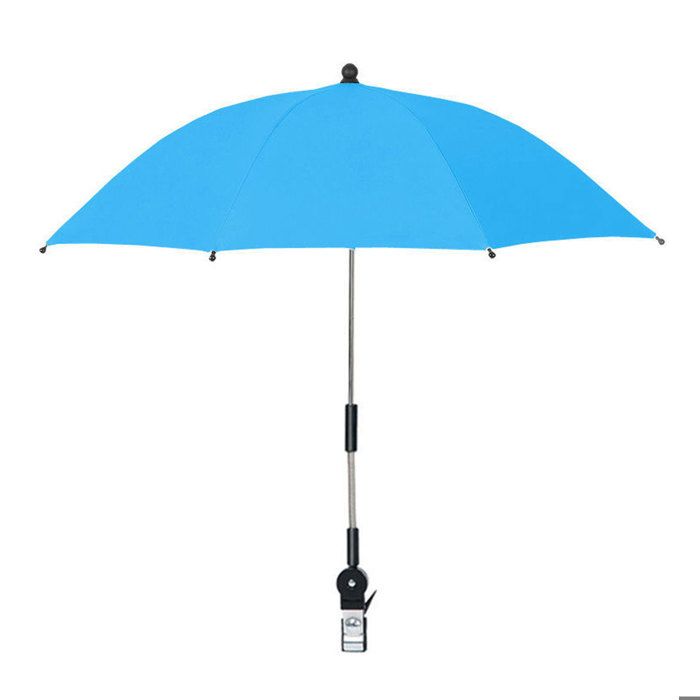 ARAMOX Parapluie de chaise avec pince Parasol de chaise avec pince réglable à 360 ° pour chaise de plage de jardin moteur