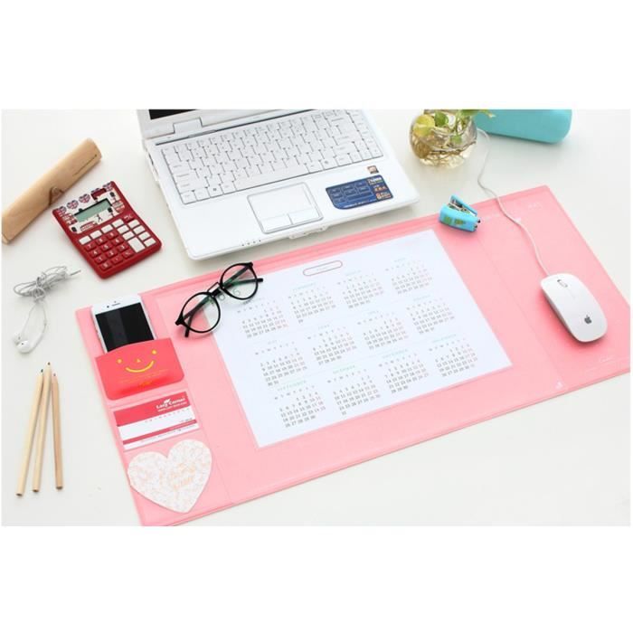 Multifonction Sous Main 705 320mm Tapis De Bureau Anti Glissade Tapis De Souris Rose Prix Pas Cher Cdiscount
